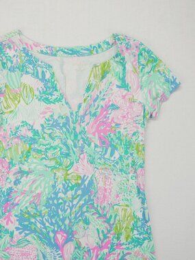 Lilly Pulitzer Dress Women Small Sophilettta Fished My Wish UPF Summer Core Prep